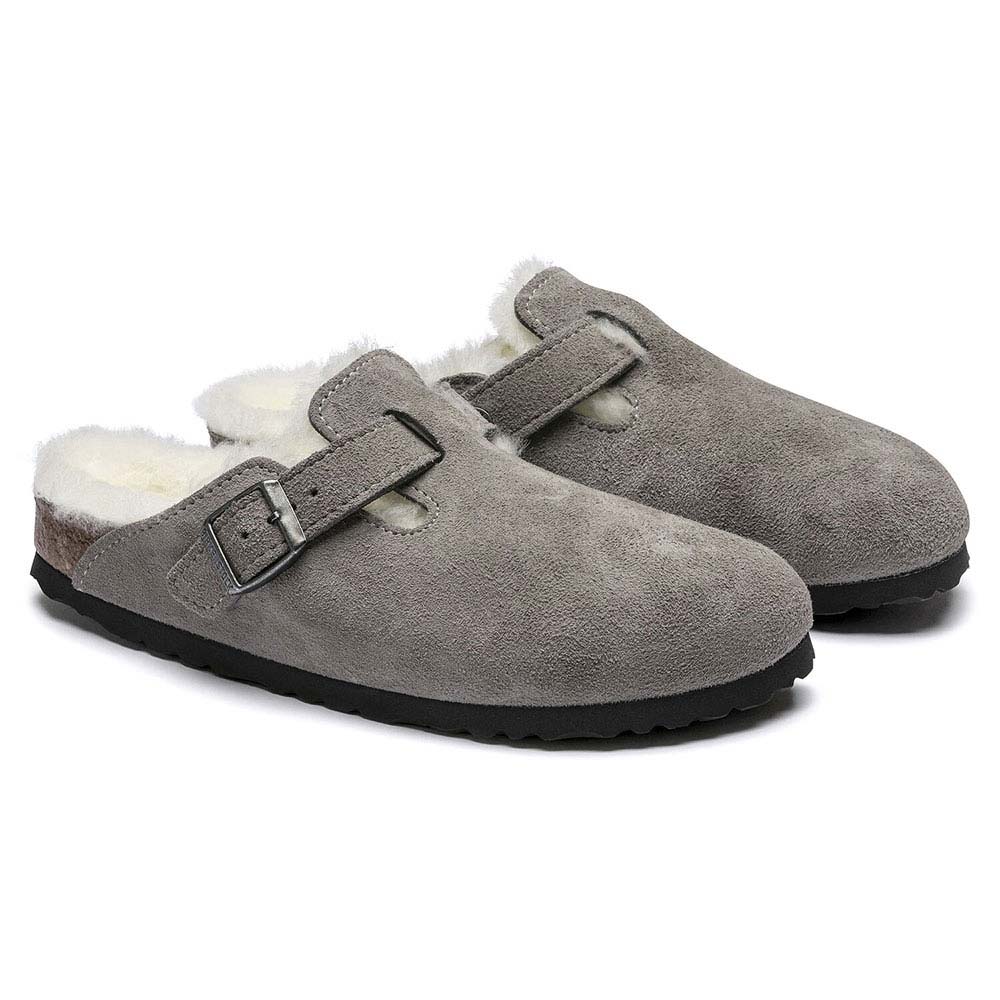 ビルケンシュトック ボストンシアリング スエードレザー BIRKENSTOCK BOSTON SHEARLING ストーンコイン メンズ サンダル  レギュラー幅 GC1017650