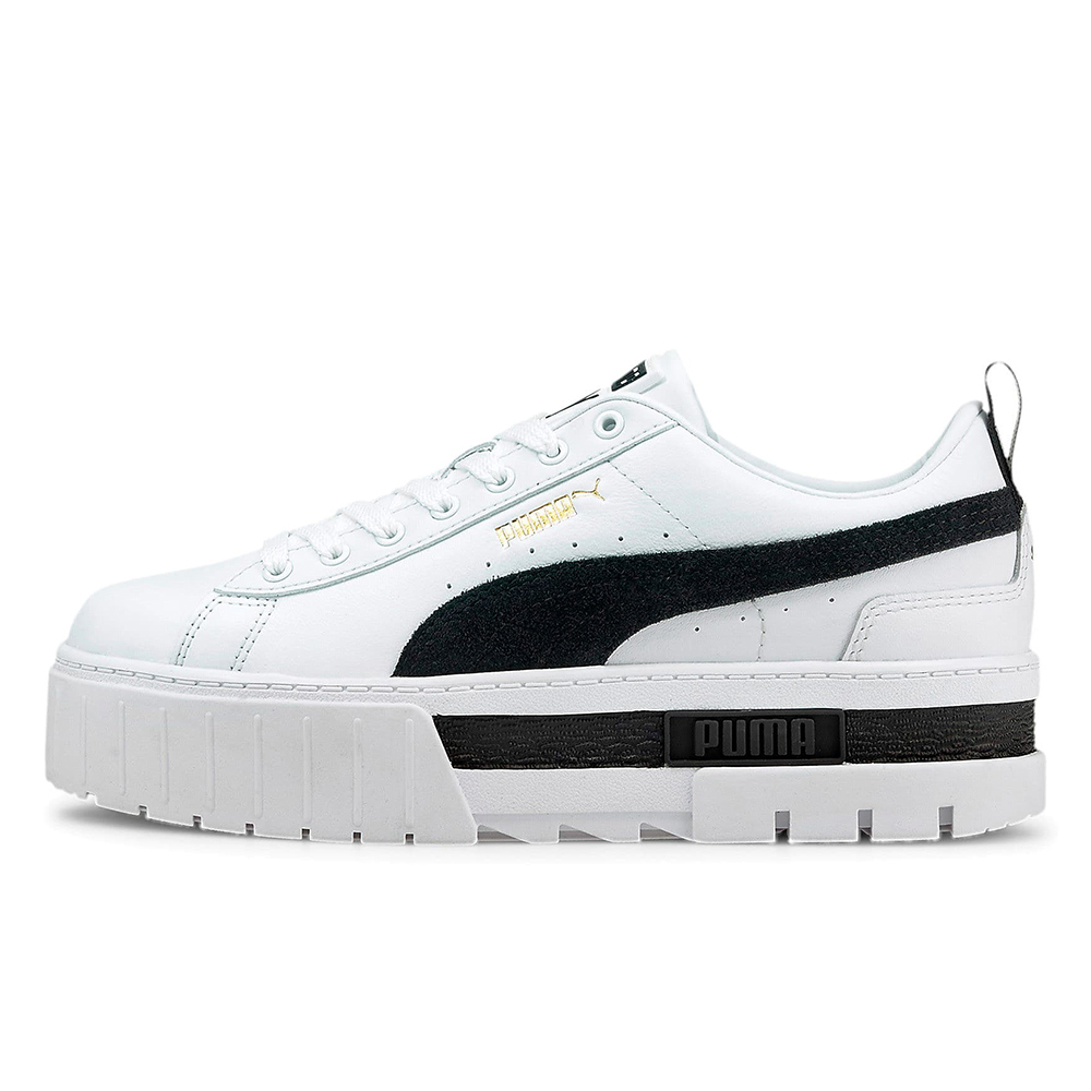 プーマ メイズ レザー ウィメンズ Puma Mayze Leather Wmns Puma White Puma Black レディース スニーカー 3819 01